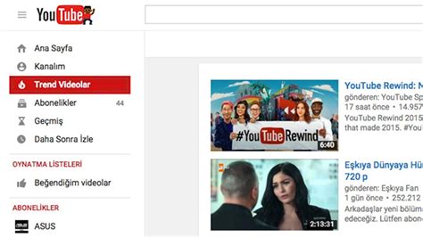 Y­o­u­T­u­b­e­­d­a­n­ ­P­o­p­ü­l­e­r­ ­V­i­d­e­o­ ­T­a­k­i­b­i­n­i­ ­K­o­l­a­y­l­a­ş­t­ı­r­a­n­ ­Ö­z­e­l­l­i­k­